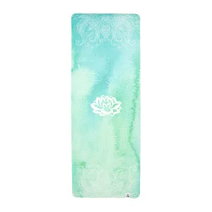Килимок для йоги каучуковий замшевий Sport 183 см 68 см 4 мм бірюзовий