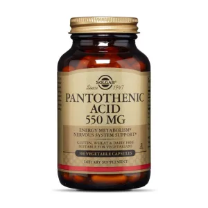 Pantothenic Acid - 550 мг 100 вегетаріанських капсул