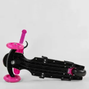 Самокат 5в1 Best Scooter - рожевий/Мультіколор