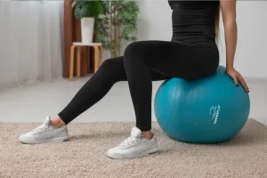 М'яч для фітнесу фітбол PowerPlay 4001 Ø65 cm Gymball м'ятний + помпа