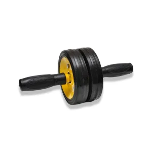 Подвійне колесо для преса (гімнастичний ролик), металеве, посилене, на підшипнику Pro