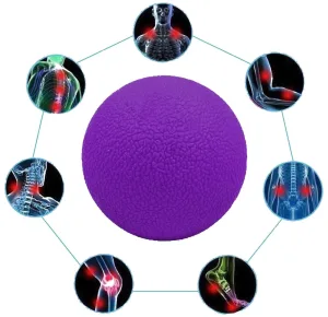 Массажный мячик EasyFit TPR 6 см фиолетовый