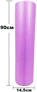 Масажний ролик EasyFit Foam Roller 90 см фіолетовий