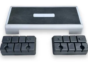 Степ-платформа L99 х W36 х H15/20 см, сірий/чорний