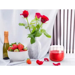 Ароматична свічка в скляному стакані Bispol полуниця (SN 71-73) універсальний