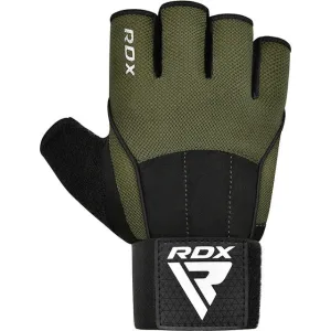 Рукавички для фитнеса RDX хаки с EVA падингом XL армейско-зеленые