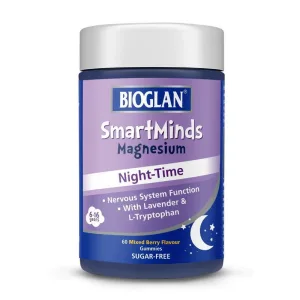SmartMinds Magnesium Night-Time - 60 жуйок, mixed ягода