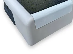 Степ-платформа L99 х W36 х H15/20 см, сірий/чорний