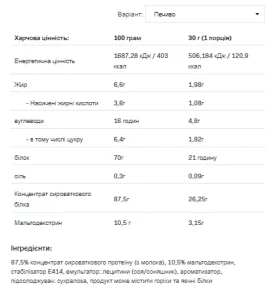 Whey Protein - 908 г печиво