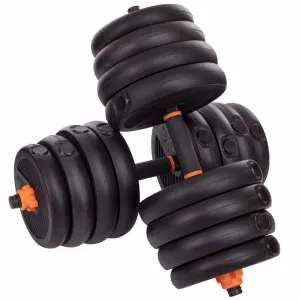 Набір трансформер гантелі гиря штанга упори 6в1 FED 30 кг чорний