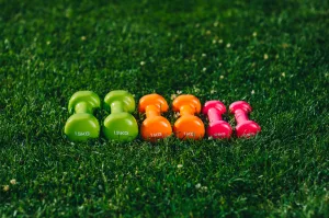 Набір гантелей в кейсі 6 кг. PowerPlay 4103 Fitness Dumbells 2 шт.*0,5 кг. 2 шт.*1 кг. 2 шт.* - 1,5 кг.