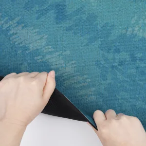 Килимок для йоги каучуковий лляний Pro 183 см*68 см*4 мм - Sea