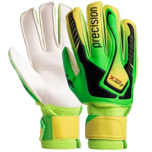 Дитячі воротарські рукавички з захистом пальців PRECISION Салатовий 7