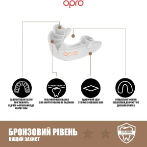 Капа боксерська OPRO Bronze While art