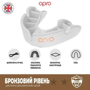 Капа боксерська OPRO Bronze While art