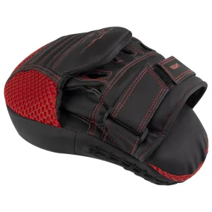 Лапи боксерські PowerPlay 3044 Pro Carbon Ultra Series чорно-червоні PU [пара]