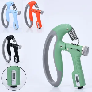 Еспандер кистьовий Ножиці пружинний регульований з лічильником 10-100 кг Зелений