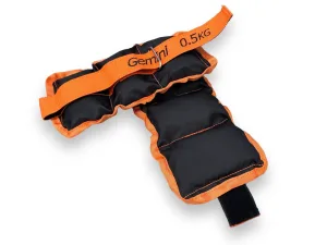 Обтяжувачі-манжети з піском по 0.5 кг - чорно-помаранчевий