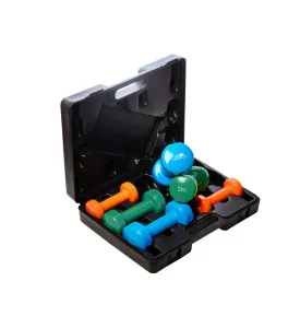 Набір гантелей в кейсі 12 кг. PowerPlay 4118 Fitness Dumbells 2 шт.*1 кг. 2 шт.*2 кг. 2 шт.* - 3 кг.