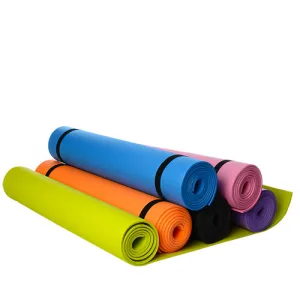 Килимок для фітнесу та йоги EVA GEVA-5 183 см 61 см 5 мм жовтий