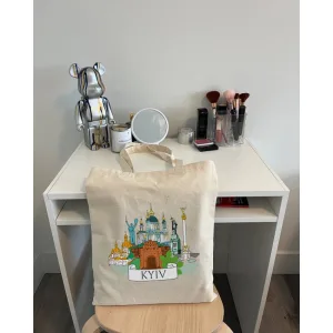 Екошопер BookOpt BK4070 "київські пейзажі" бежевий