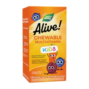 Alive! Kid's жувальні Multivitamin - 120 таблеток