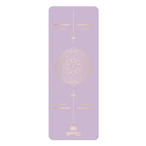 Килимок для йоги каучуковий поліуретан Sport Pro 183 см*68 см*5 мм бузковий