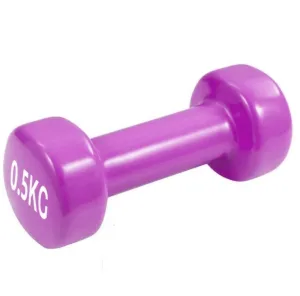 Гантель вінілова PowerPlay 4125 Achilles 0,5 кг. Рожева (1шт.)