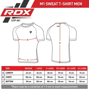 Чоловіча футболка RDX M1 з ефектом сауни Black L