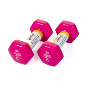 Гантелі Sport для фітнесу з вініловим покриттям 2 шт по 2,0 кг GSD-2.0PINK
