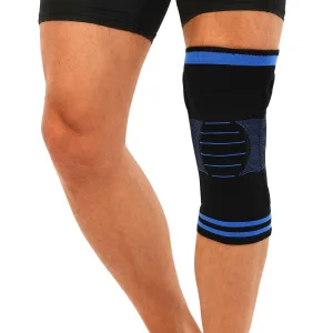 Наколінник бандаж із силіконовим кільцем MUTE ML 1 шт 9066-BL - L