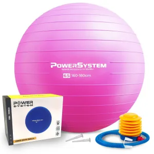 М'яч для фітнесу фітбол Power System PS-4012 Ø65 cm PRO Gymball Рожевий