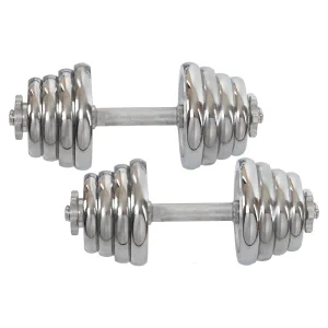 Гантелі розбірні хромовані 2 шт по 13,5 кг