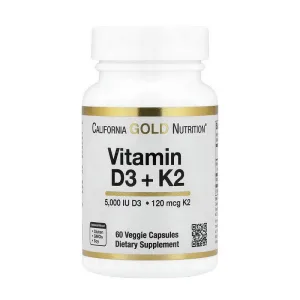 Vitamin D3+K2 5000 МО/120 мкг 60 капсул
