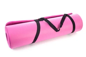 Килимок для йоги та фітнесу Power System PS-4017 NBR Fitness Yoga Mat Plus Рожевий 180 х61 х1