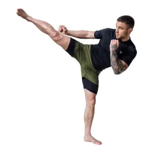 Компресійні шорти для RDX MMA T16 2-в-1 GREN/BLACK-S