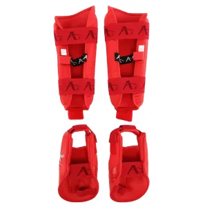 Захист гомілки та стопи для карате Arawaza R Replica Червоний - XL