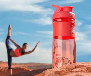 Шейкер спортивний пляшка BlenderBottle SportMixer Flip 820 мл кораловий