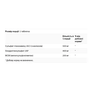 Glucosamine Chondroitin & Msm - Higher Strength 240 таблеток