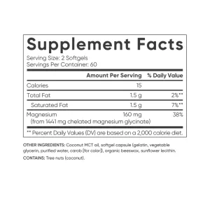 Magnesium Glycinate 160 мг - 120 софтгель