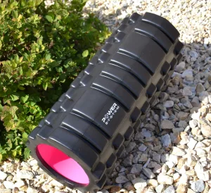 Массажный ролик роллер Power System PS-4050 Fitness Foam Roller чёрный/Pink 33x15 см
