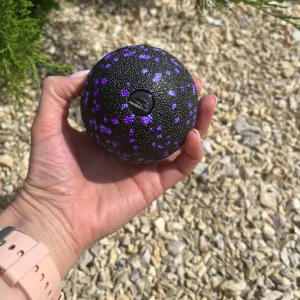 Масажний м'яч PowerPlay PP-4350 Epp Massage Ball d8 Чорно/Фіолетовий
