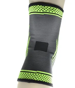 Компресійний наколінник MadMax MFA-284 3D Compressive knee support Dark grey/Neon green M