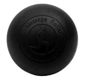 Масажний м'ячик EasyFit каучук 6,5 см чорний