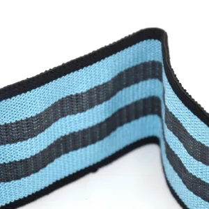 Тканева гумка для фітнесу та спорту PowerPlay 4111 Hip Band M Medium блакитна d_76 cm