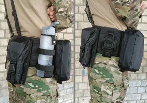 Підсумок під пляшку чорний MOLLE підсумок на розгрузку жилет РПС