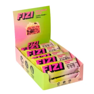 FIZI Protein Bar Box - 10x45 г тістечко + вишня