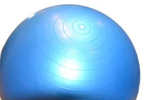 М'яч для фітнесу (фітбол) напівмасажний PowerPlay 4003 Ø65 cm Gymball Синій + помпа