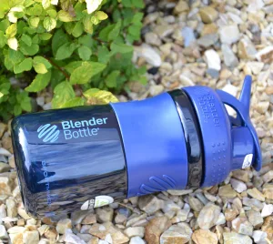 Шейкер спортивний пляшка BlenderBottle SportMixer Flip 590 мл Темно-синій
