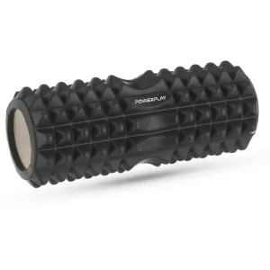 Масажний ролик (роллер) PowerPlay 4405 EVA Massage Roller чорний 33x12 см
